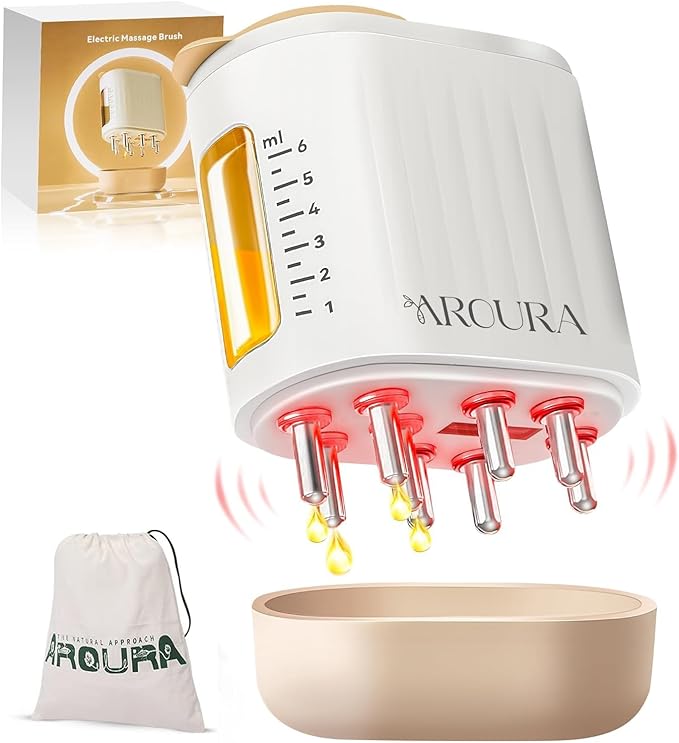 Aroura Premium 2-in-1 Electric Scalp Massager and Hair Oil Applicator Aroura Premium 2-in-1 Electric Scalp Massager and Hair Oil Applicator