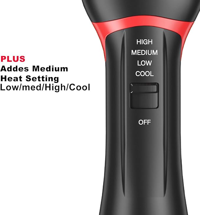 Aroura Premium One-Step Hair Dryer & Volumizer - Charcoal Activated - Frizz Control, Negative Ionic Technology, Ceramic Heating - 3 Heat Settings + Cool Setting, Includes 1-Year Warranty