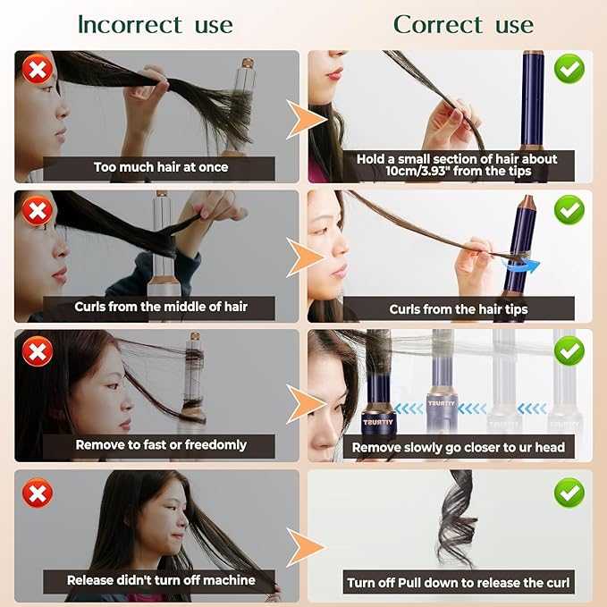 Aroura Premium 5-in-1 High-Speed Hair Dryer Brush with 1-Year Warranty, 110000 RPM, Advanced Negative Ionic Technology, 1300W Air Styling Curling Iron, 3 Temps & 3 Speeds, Powerful Hot Air Brush, Oval
